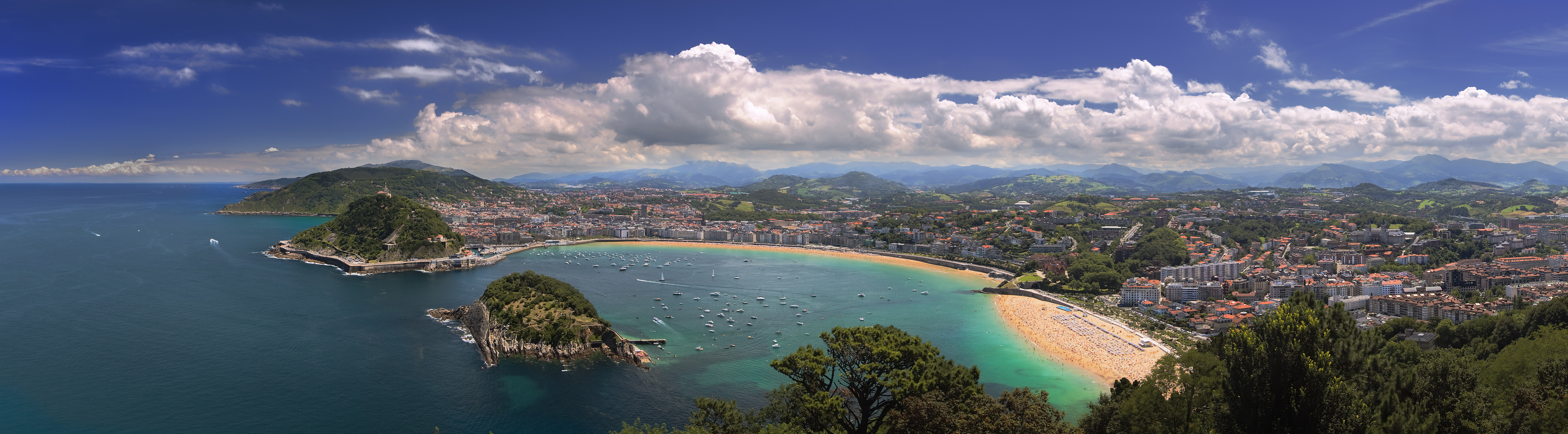 Panorámica de Donostia-San Sebastián desde el monte Igeldo