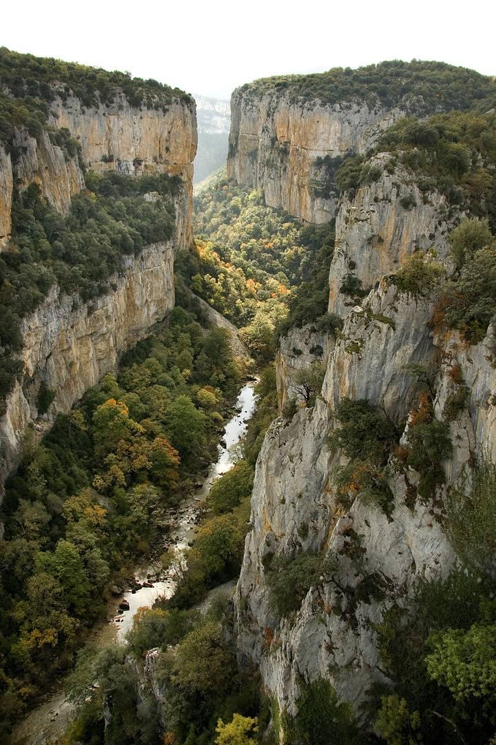 Foz de Arbayún, río Salazar en Navarra