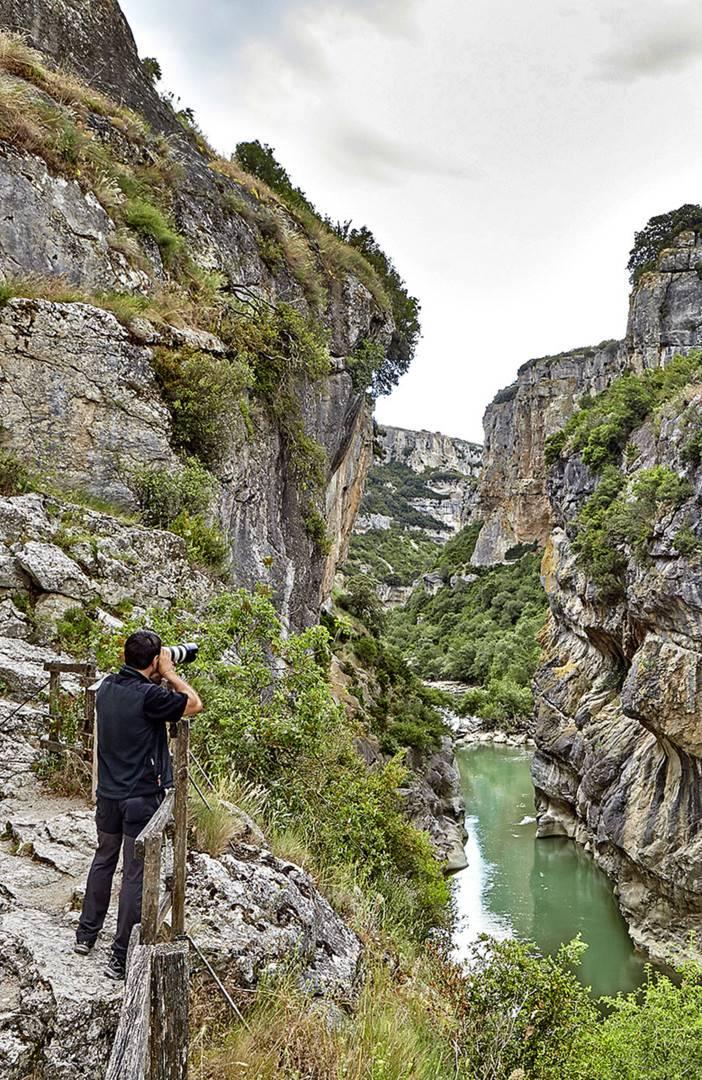 Interior de la Foz de Lumbier, cañón del río Irati