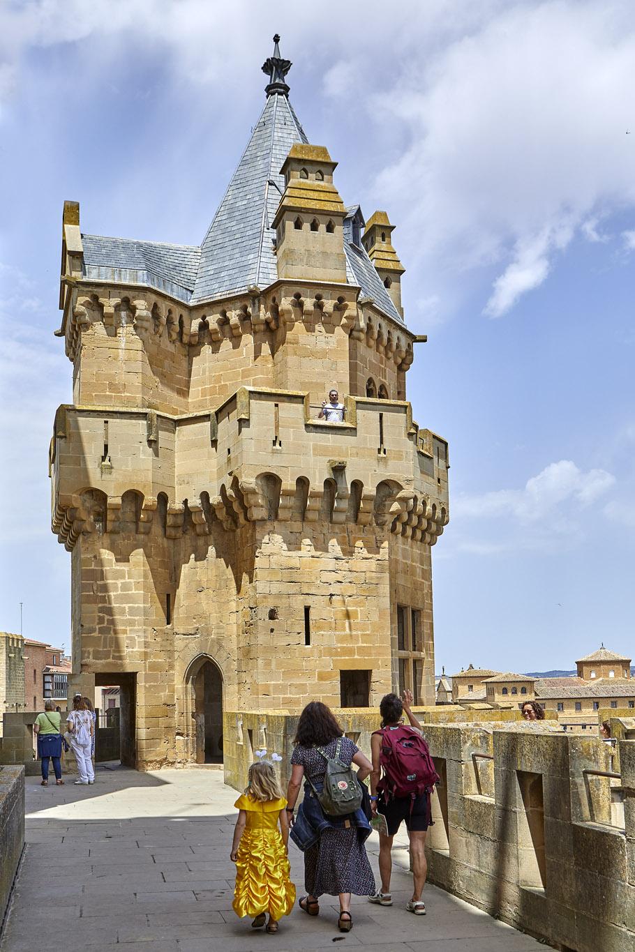 Torre del Palacio Real de Olite, detalle gótico