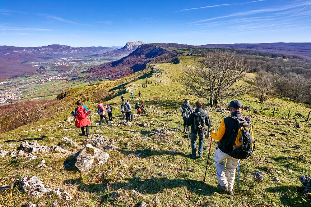 Vistas desde la sierra de Urbasa a la Barranca de Navarra